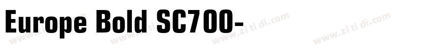 Europe Bold SC700字体转换